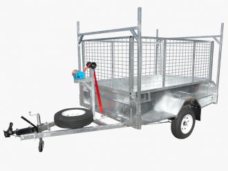 8x5 Heavy Duty Trailer 1400KG ATM high sides free cage