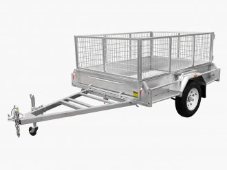 7x4 Galvanised Box Trailer fully welded 300mm side cage included